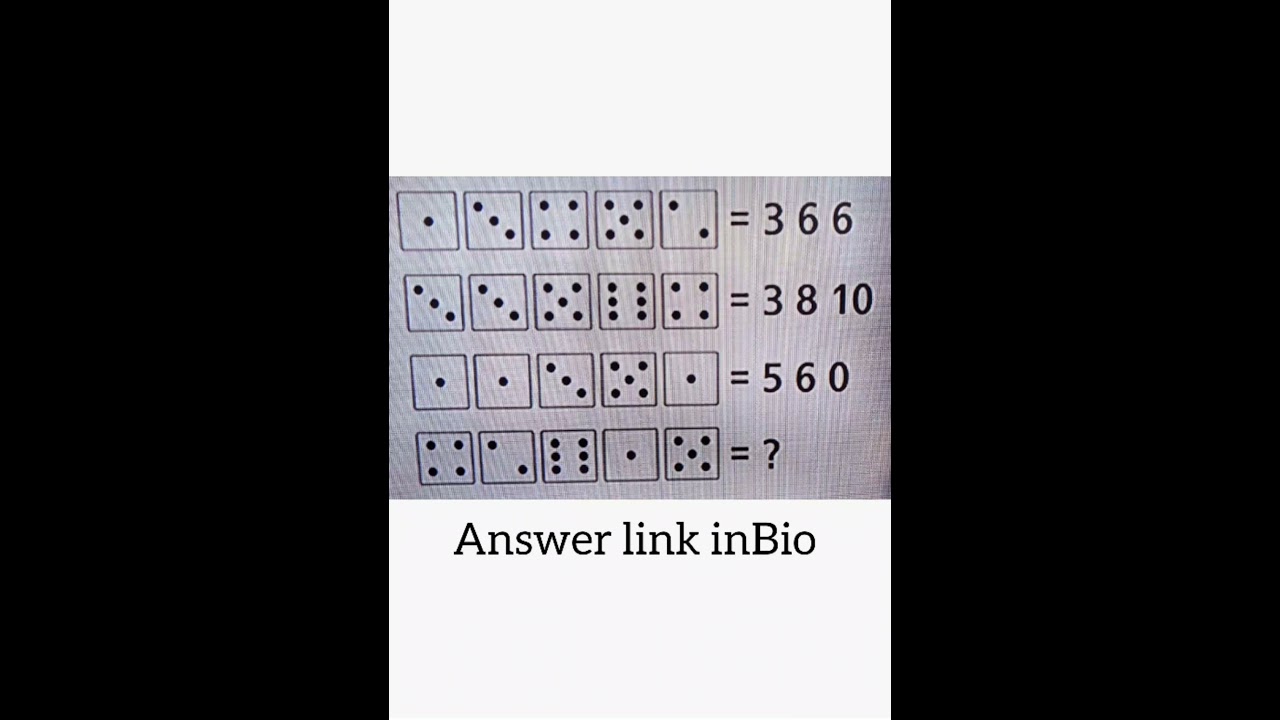 Can you try to solve this dice puzzle | difficult 