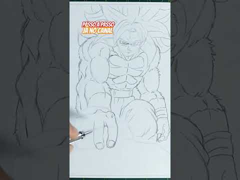 Como desenhar Goku ssj4 Dragon Ball Daima passo a passo #dragonball #dbd