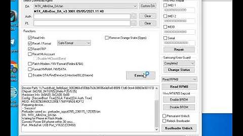 OPPO A15 CPH2185 PIN PATTERN FRP RESET DONE UMT