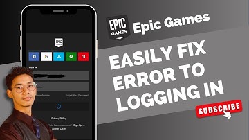 Error Logging In Epic Games !