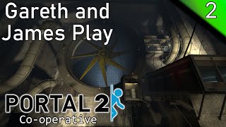 Gareth and James Play: Portal 2 Co-op Part 2 (Mass and Velocity Course!) @TheMaster974