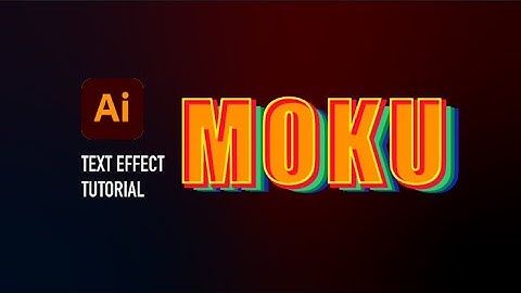 Adobe Illustrator 2023 - Editable Retro Text Effect Tutorial