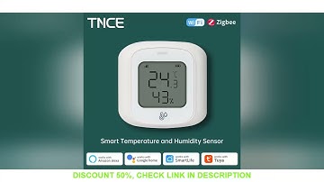 TNCE Tuya WiFi/Zigbee Temperature Humidity Sensor APP Wireless Remote Monitor For Smart Home Work Wi