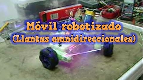 EDCAV_120 Demo Robot móvil simple con llantas omnidireccionales