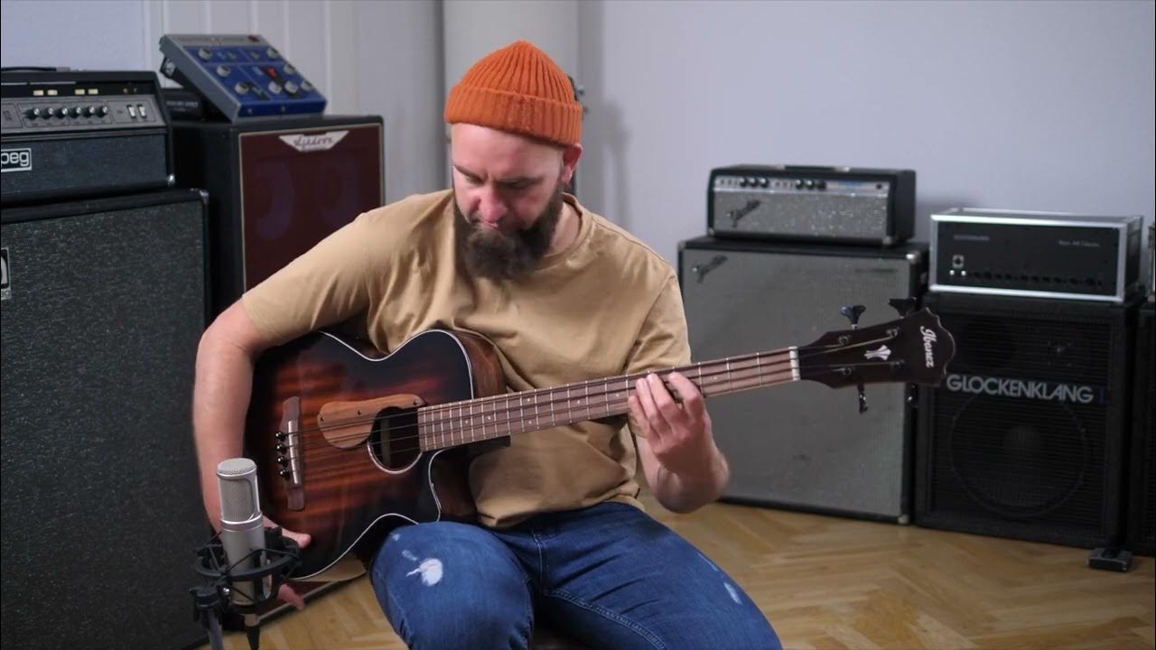 Ibanez AEGB24E Percussive Acoustic Bass YouTube