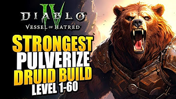 Diablo 4 Best Druid Leveling Build for Season 9 - One Shot EVERYTHING 1-60