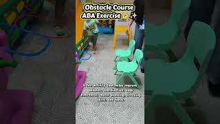 Obstacle course fun today! 🌈 Builds balance, coordination, focus, colors, and confidence! 💪✨