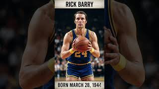 Rick Barry: A true basketball legend is born! #legend #usa #basketball #nba