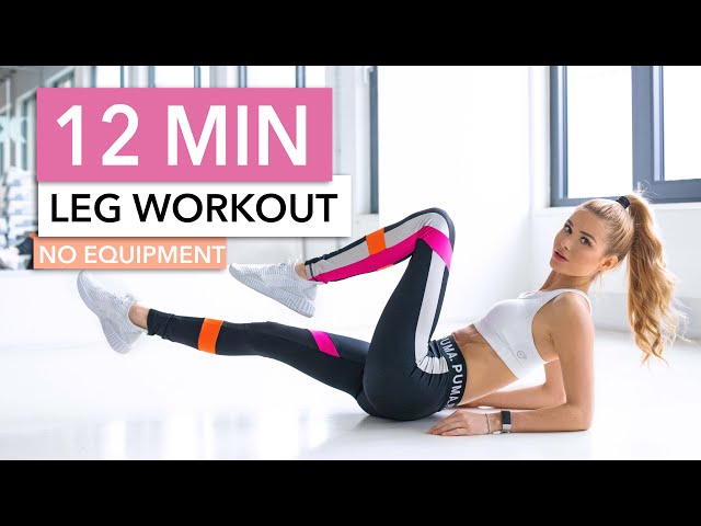 12 MIN LEG WORKOUT - Butt, Thighs & Calves // No Equipment I Pamela Reif class=