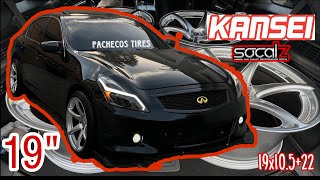 Kansei Tandems On A G 25 35 37 Sedan 19X10.522 -Hyper Silver