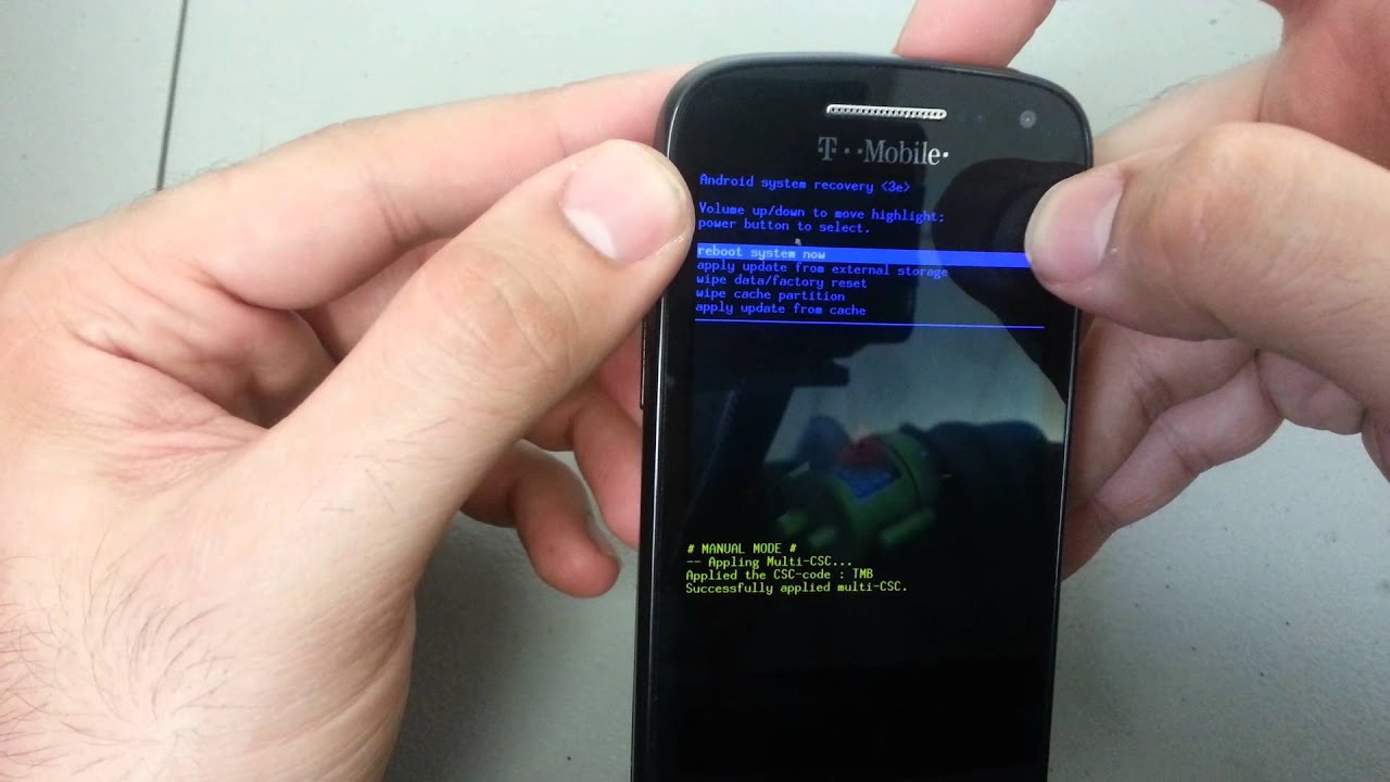 How to Hard Reset T-Mobile Samsung Relay 4G Android 4.0 Remove Password