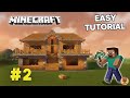 Simple &amp; Stylish Minecraft Wooden House 🪵 | Easy Survival Build #2