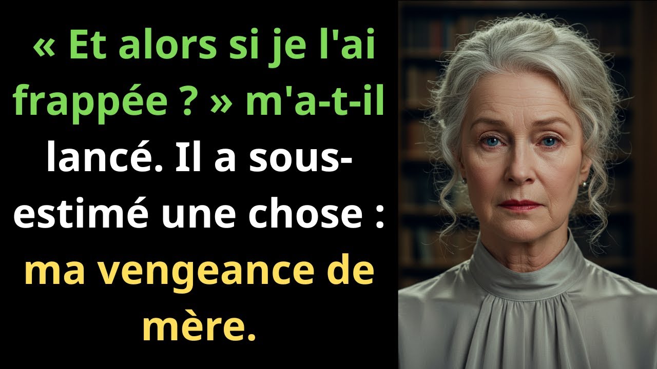 « Et alors si je l'ai frappée ? » m'a-t-il lancé. Il a sous-estimé une chose : ma vengeance de mère