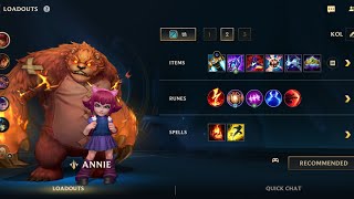 Wild Rift: Annie - Gameplay - Season 21