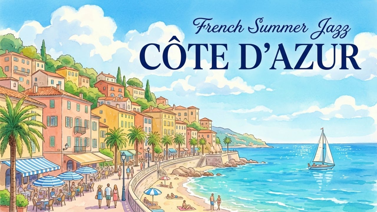 CÔTE D'AZUR ☀️ French Summer Jazz — Relaxing Seaside Playlist | Riviera Coastal Vibes