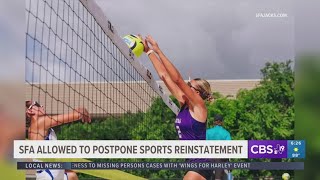 SFA allowed to postpone sports reinstatement, appeals court rules
