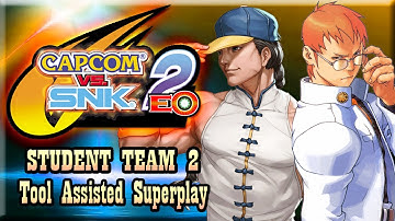 【TAS】CAPCOM VS SNK 2 - STUDENT TEAM 2 \ KYOSUKE & YUN
