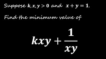 Minimum value of an expression depends on k | AM-GM inequality
