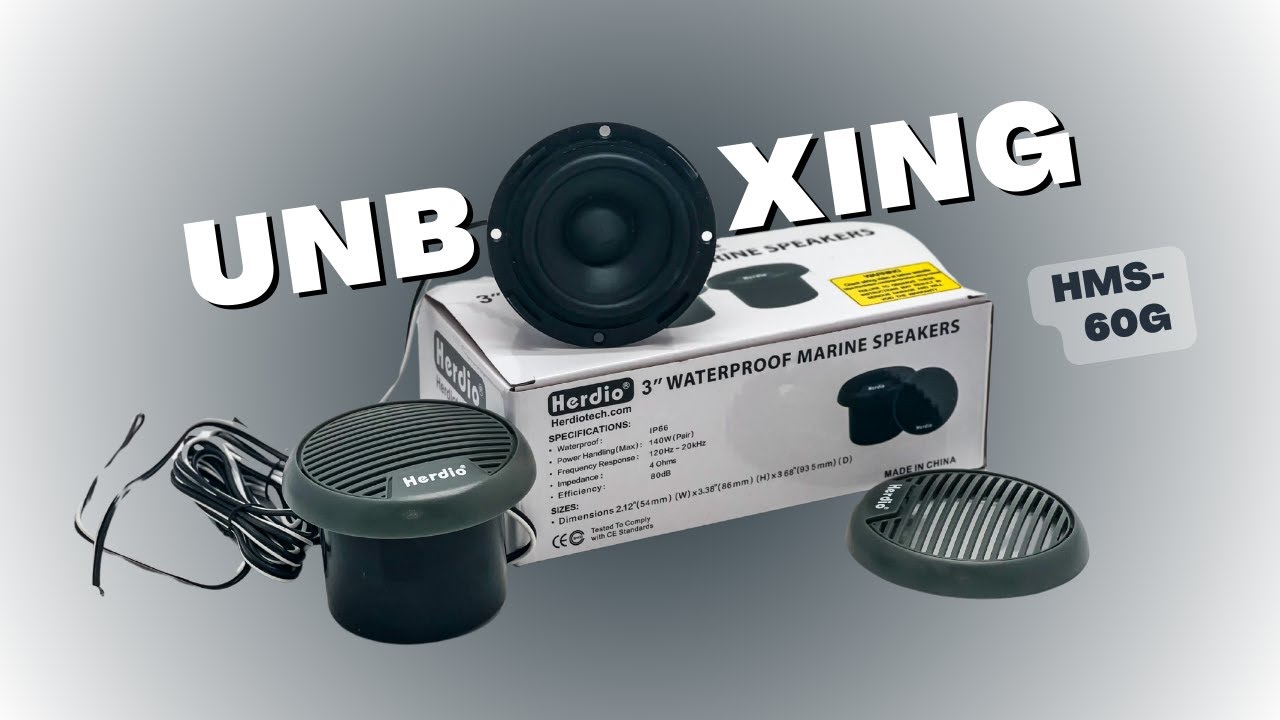 Herdio 3inch Waterproof Best marine speakers for Motorcycles,Boats,Hot