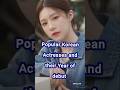 most popular Korean Actresses and their Year of debut #kdrama #actress #goyounjung #parkminyoung