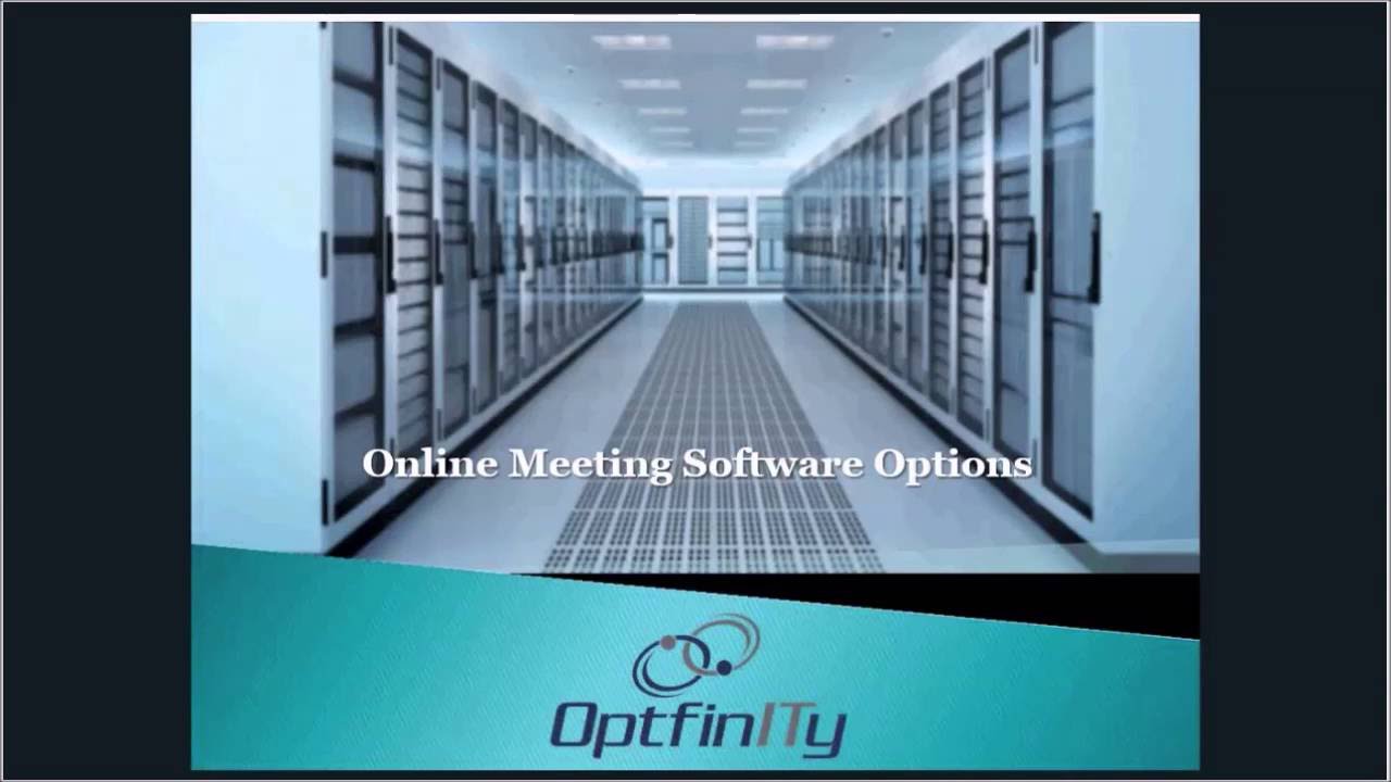 OptfinITy May 2016 Webinar: Online Meeting Comparison - YouTube