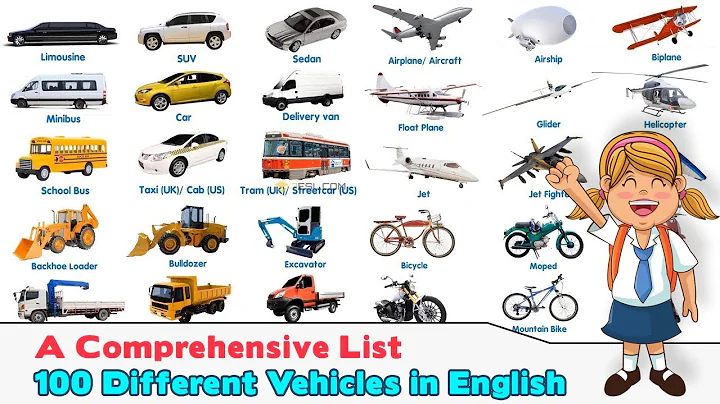 100 Different Types of Vehicles in English