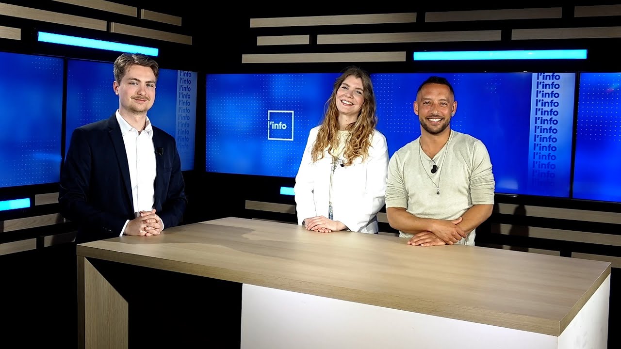 Les enfants du Village d'enfants de Bar-le-Duc devant la caméra