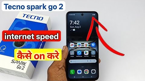 Tecno spark go 2 me internet speed kaise dekhe | tecno spark go 2 network speed setting