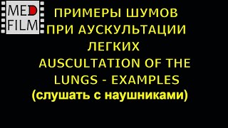 Аускультация легких - примеры шумов (слушать в наушниках) © Auscultation of the lungs - noises