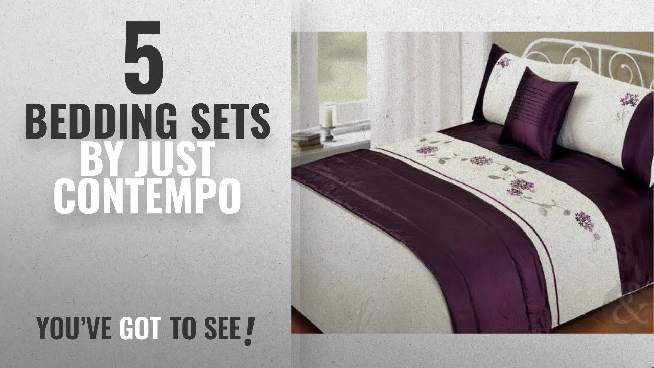 Top 10 Just Contempo Bedding Sets [2018] Just Contempo Polyester 5Pc