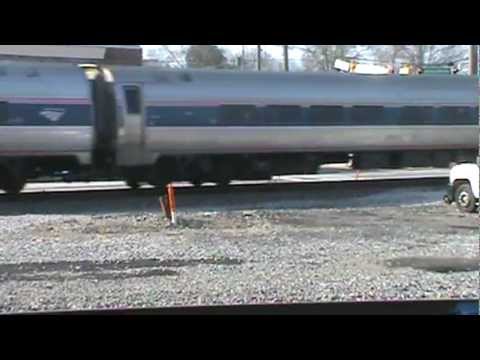 The Amtrak Crescent Westbound Austell,Ga. 3-5-2013 - YouTube