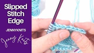 How to Knit a Slipped Stitch Edge for Neat Sides | Easy Garter Stitch Tutorial