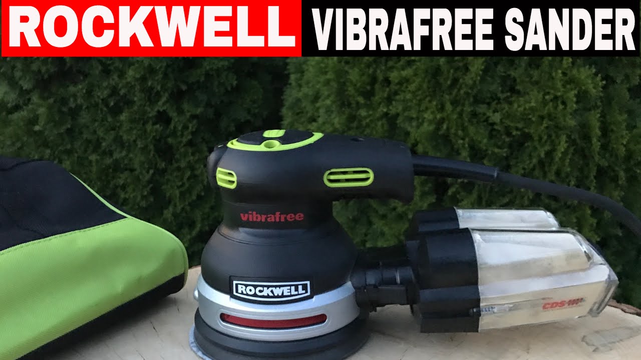 ROCKWELL 5" ORBITAL SANDER REVIEW VIBRAFREE TECHNOLOGY!! RK4248K YouTube