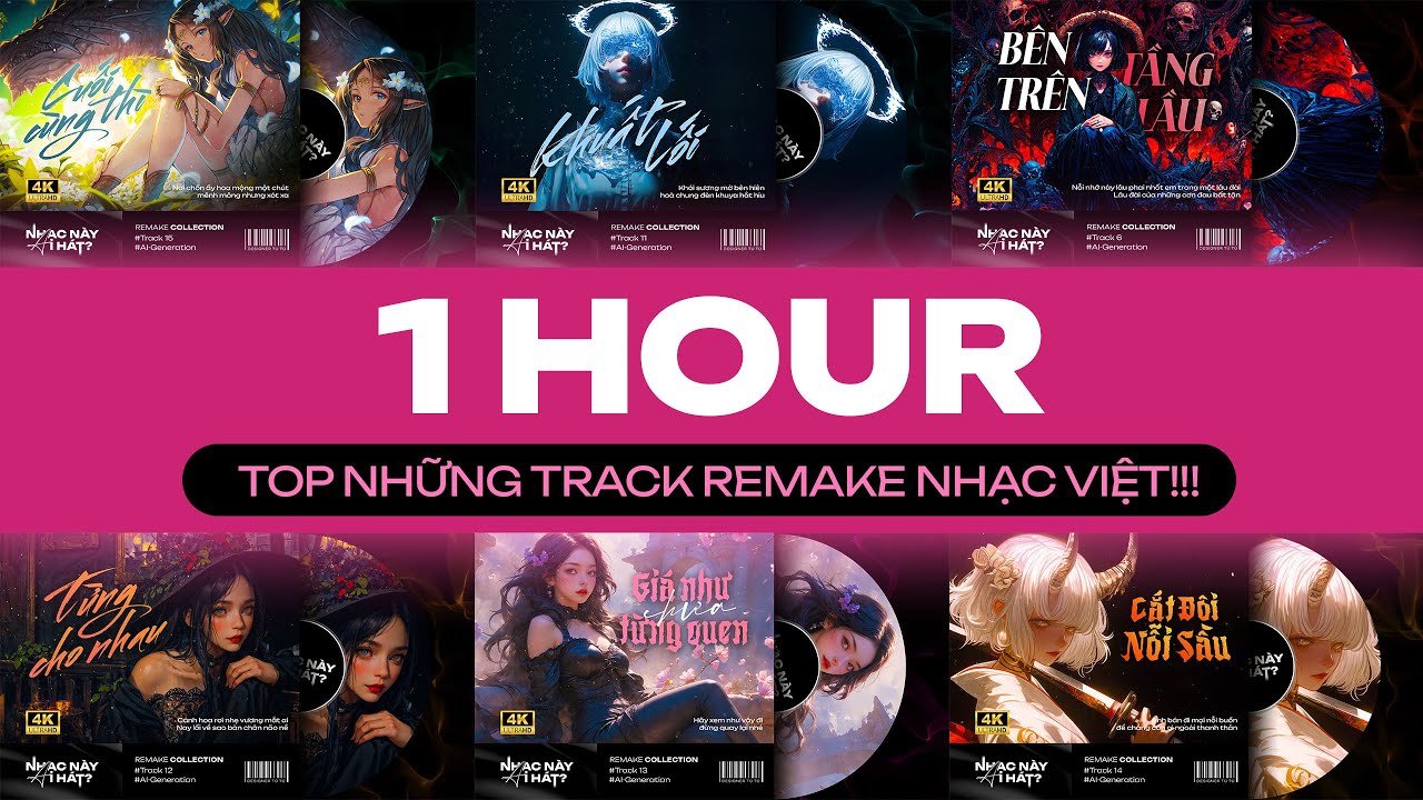1 Hour [4K] Top Những Track Remake Nhạc Việt 🔥🔥🔥 Nhạc Nghe Quẩy Game!!!