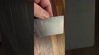 DIY $5 BTC Crypto Eternal Seed Phrase backup - Stainless Steel Credit Card