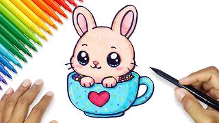 bunny drawing cute how draw rabbit