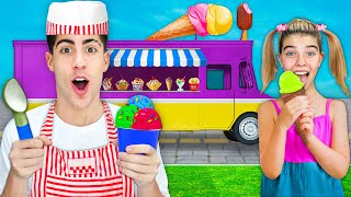 24 HOURS IN ICE CREAM STORE !! screenshot 3