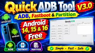 Quick ADB Tool V3.0 Latest Version | ADB, Fastboot & Partition Tool | Android 14, 15 & 16 screenshot 5