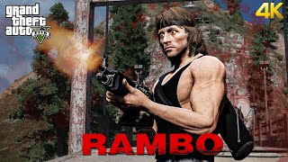 GTA 5 - John Rambo on Rampage Fighting His Way Out from the Cops