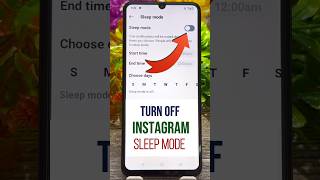 How to disable sleep mode in Instagram || instagram me sleep mode kaise off kare
