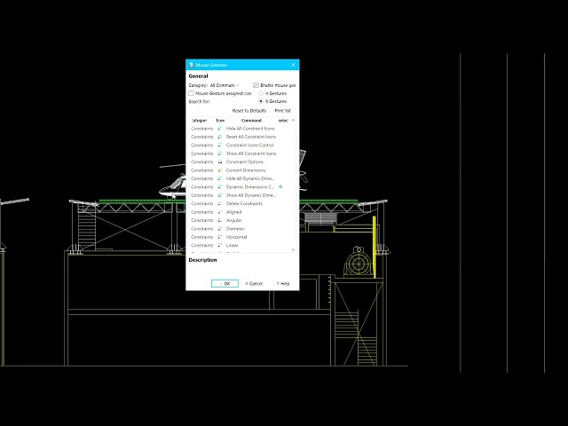 Mouse Gestures: DraftSight Features