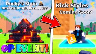 NOWY VOLCANIC EVENT JEST NIESAMOWITY W KICK A LUCKY BLOCK! Roblox