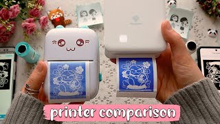 Mini Thermal Printer Comparison - Phomemo vs Cat printer 200 dpi vs 300 dpi | no ink stickers