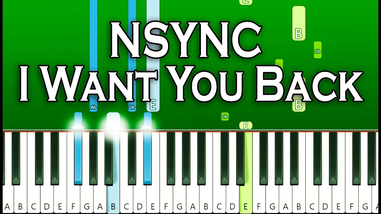 NSYNC - I Want You Back Piano Tutorial) - YouTube