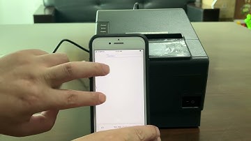 How to set the wifi by cellphone for thermal printer