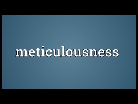 Header of meticulousness