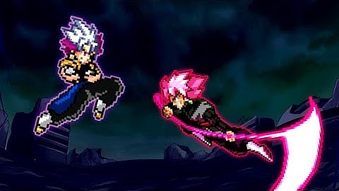 Gogetto Ultra Ego Instinct V2 OP VS Goku Black Purgation OP (all form) in Jump Force Mugen