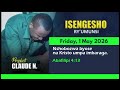 01.05.2026 | ISENGESHO RY'UMUNSI || PROPHET CLAUDE NDAHIMANA #Amasengesho #Kristo #rwandagospel
