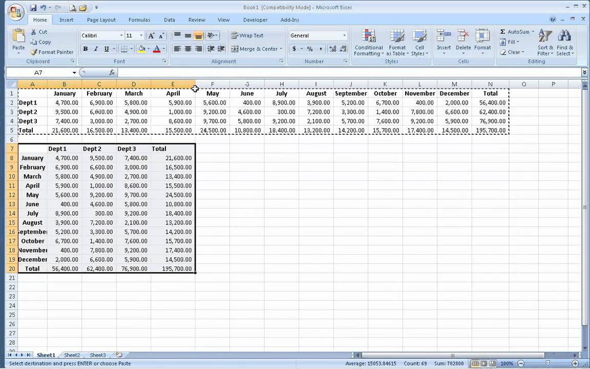 Switching Columns And Rows In Excel Using Transpose Youtube