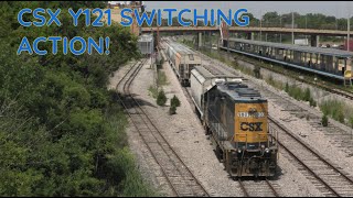 CSX Y121 Chase & Switch Action on the Forgotten Altenhiem Sub! Oak Park IL 7/15/25